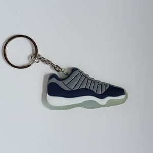 Jordan 11 Shoe Low Rubber Keychain.